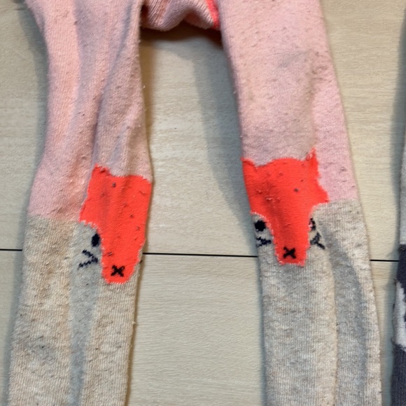 Bundle of toddler little girl leggings fox penguin unicorn cute autumn 4T 5T 110 - Picture 2 of 8